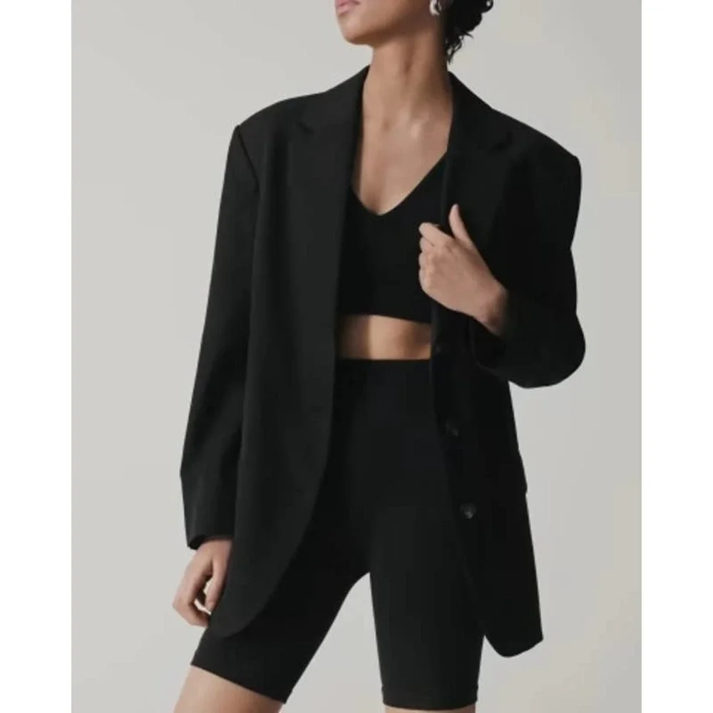 Everlane The 80's Blazer Black Women's Size 2 NWT